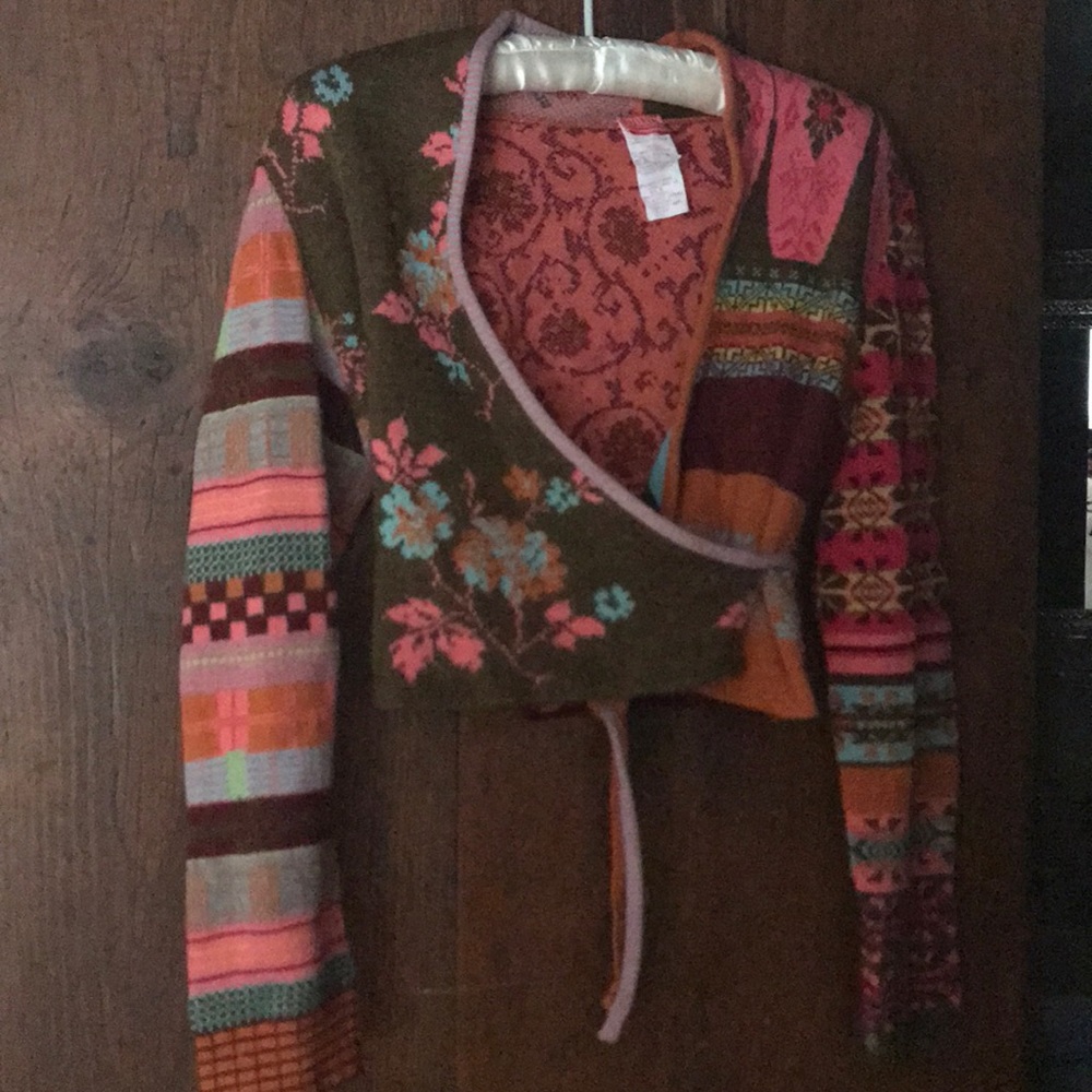 Vintage Oilily Wrap sweater size medium